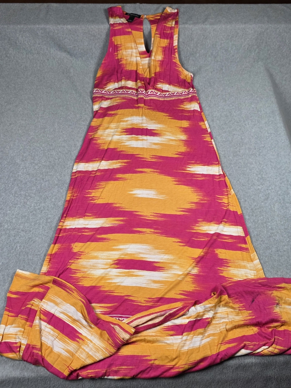 INC International Concepts Pink and Orange Sleeveless Maxi Dress